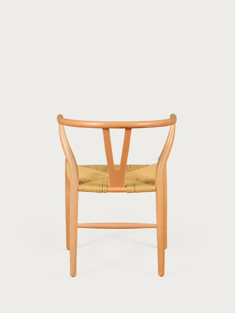 Scaun scandinav din lemn de fag natural și frânghie ecologică - Wish FurnMod - 9