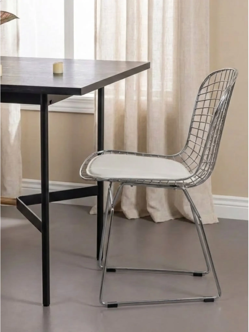 Silla de comedor ergonómica de acero inoxidable - Berta FurnMod - 10