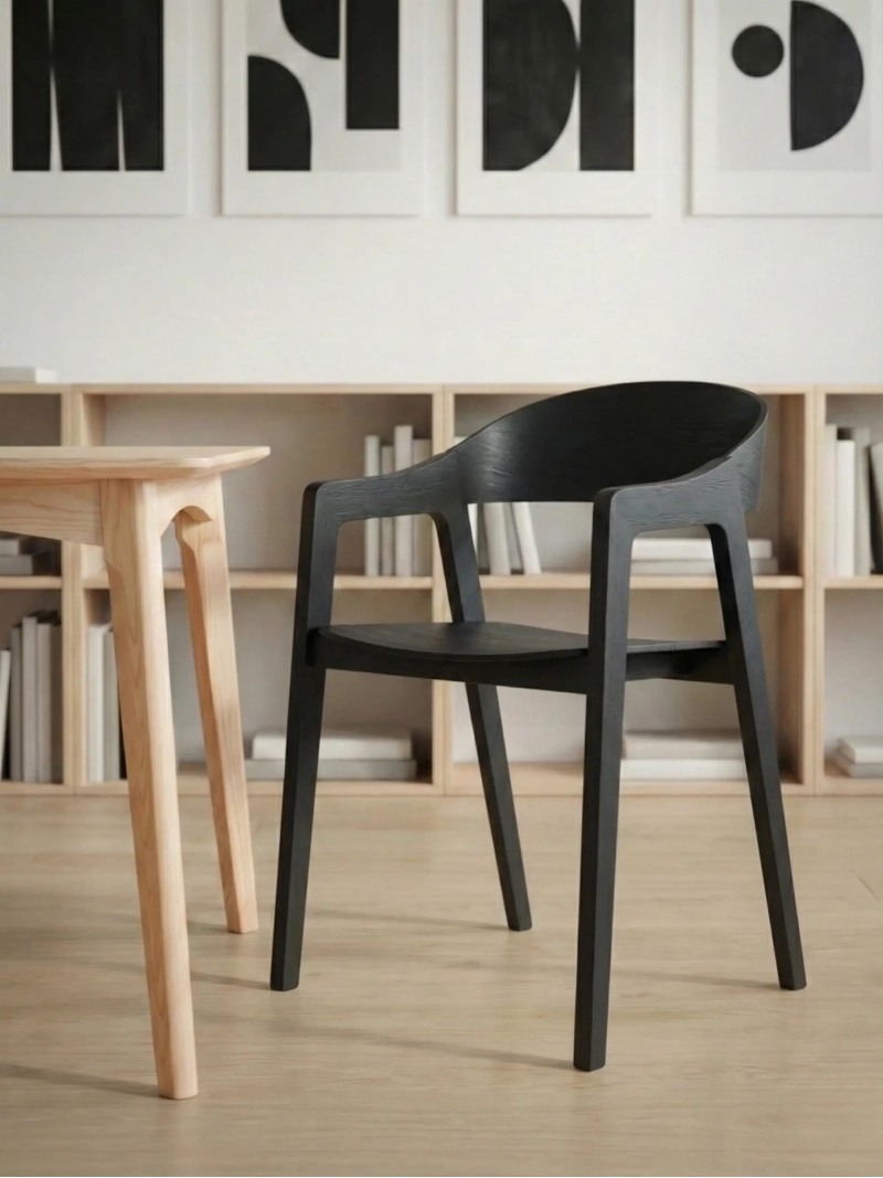 Skandinavisk spisebordsstol i egetræ - Soho FurnMod - 14