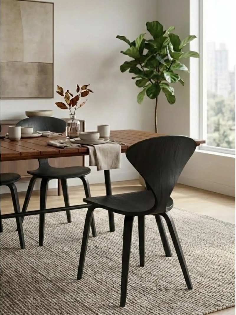 Skandinaavinen ruokapöytätuoli luonnonpuusta - Cherner FurnMod - 14