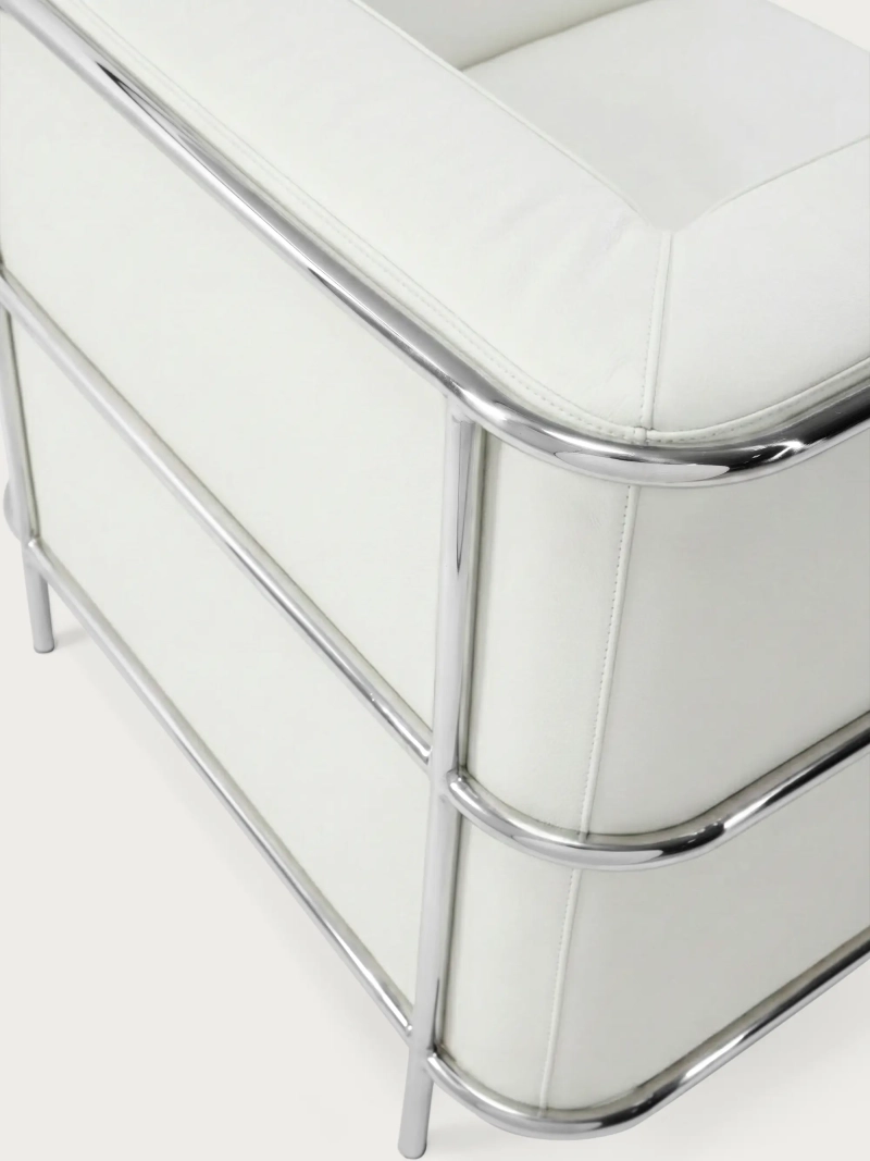 Cubic design armchair in Italian leather - Torino FurnMod - 14