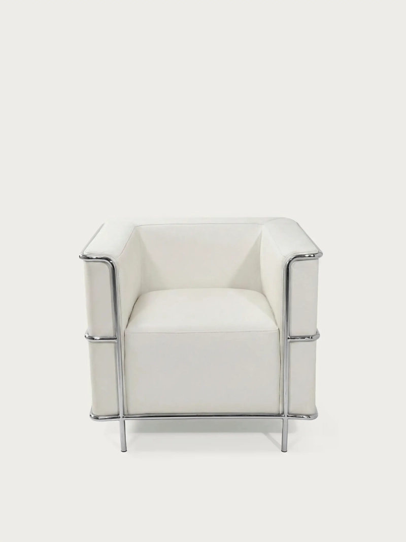 Cubic design armchair in Italian leather - Torino FurnMod - 14
