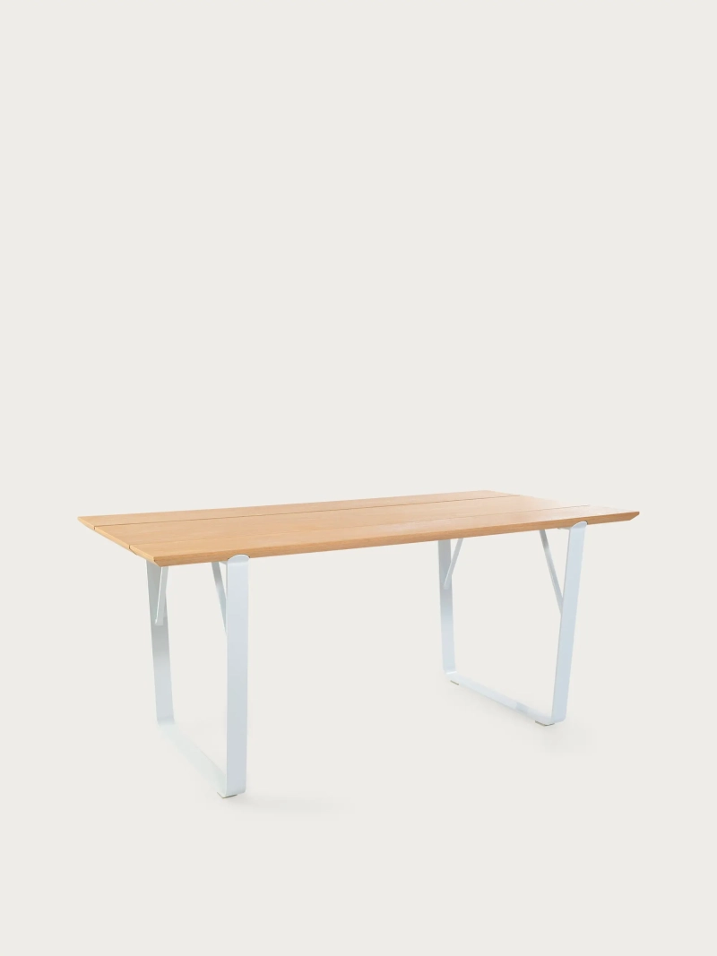 Rechteckiger Esstisch aus Esche und Stahl - Sophie FurnMod - 1
