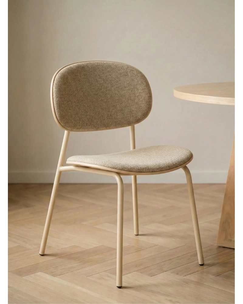Cadeira de jantar ergonómica e empilhável - Carlotta FurnMod - 1