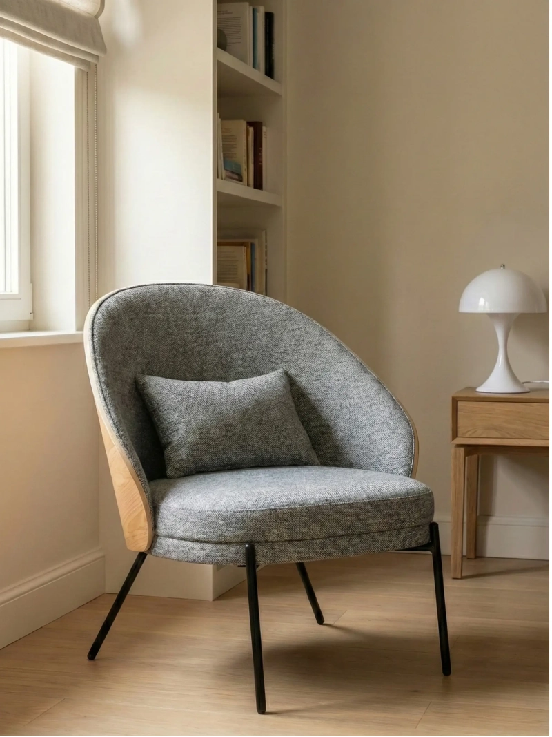 Rustikální křeslo z přírodního jasanového dřeva - Earth FurnMod - 1