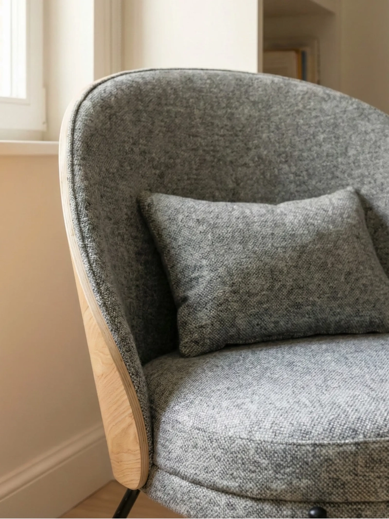Poltrona rustica con legno di frassino naturale - Earth FurnMod - 4
