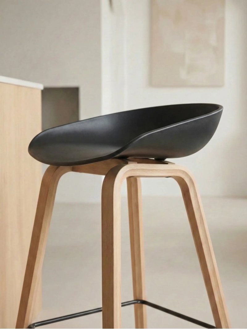 stool comforter with beech wood legs (63cm) - Daxer FurnMod - 11
