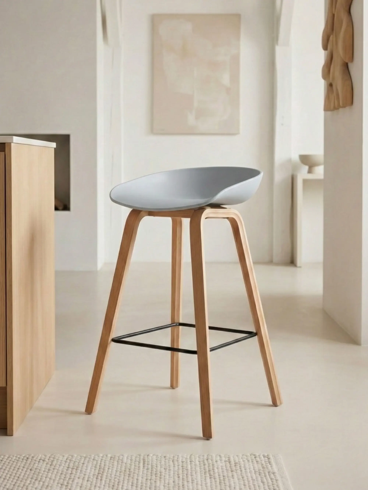 stool comforter with beech wood legs (63cm) - Daxer FurnMod - 15