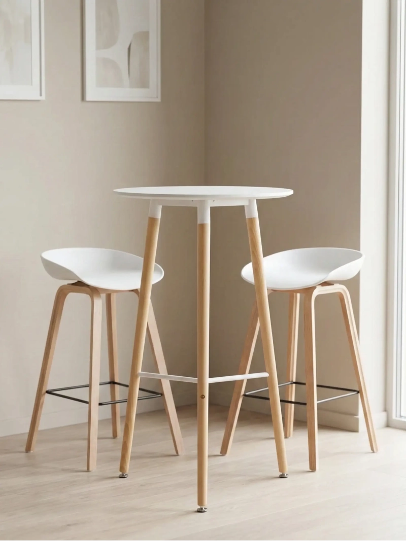 Nordic style high table (102cm) - Palermo FurnMod - 1