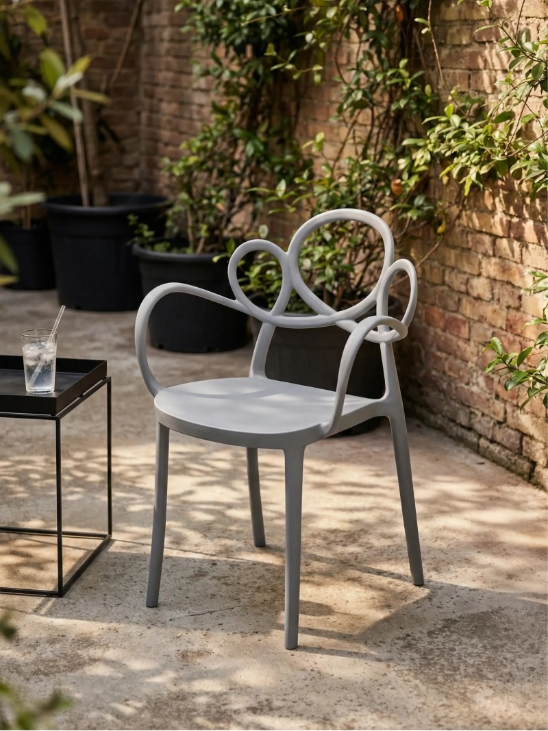 Silla de diseño con brazos apta para exterior - Dream FurnMod - 8