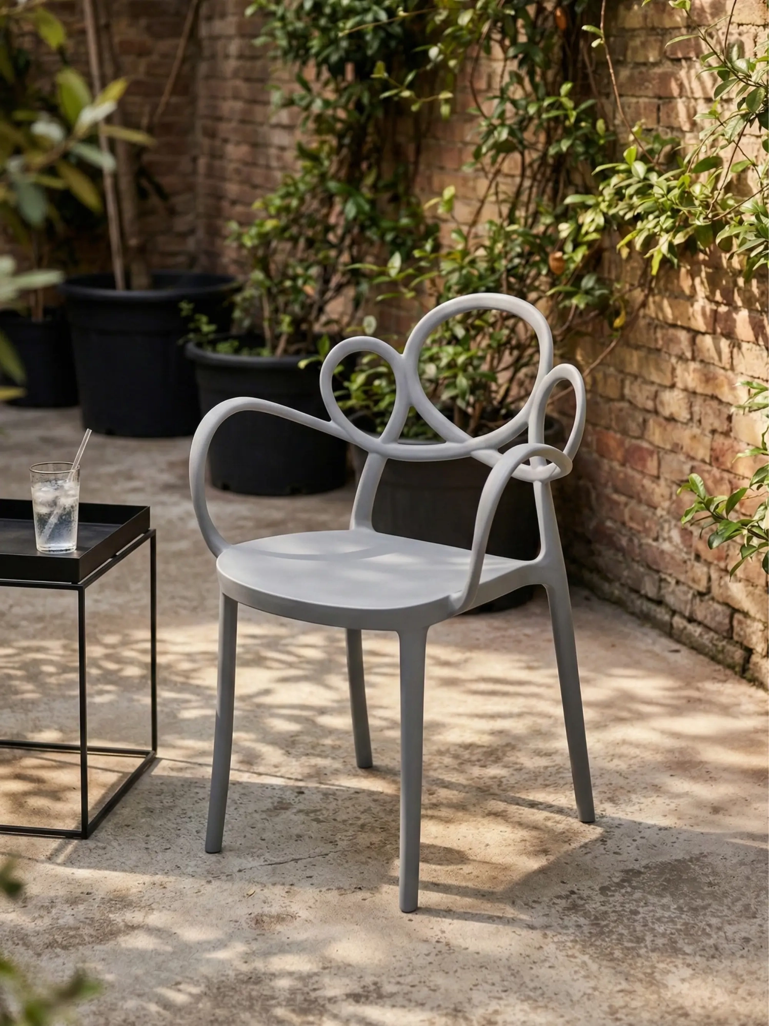 Sedia di design con braccioli adatta per l'uso all'aperto - Dream FurnMod - 8