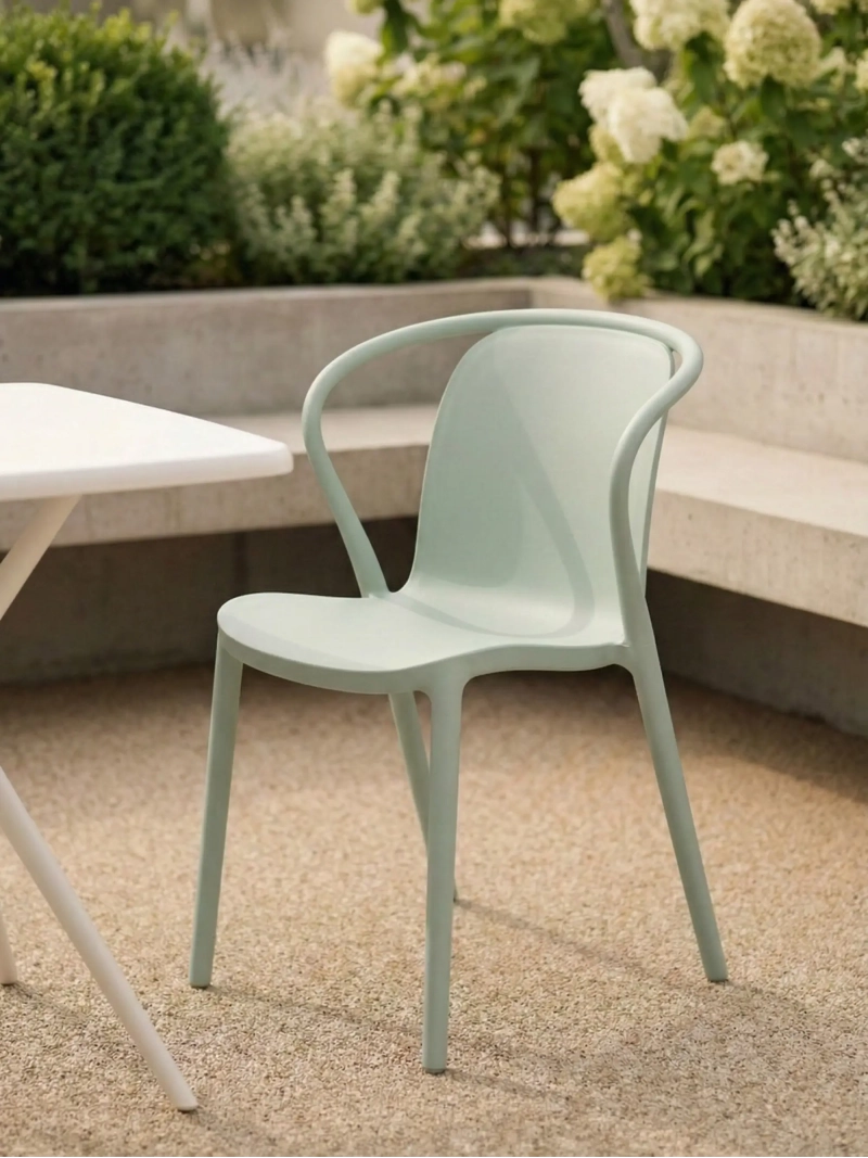 Sedia da pranzo impilabile adatta al giardino - Pierre FurnMod - 15