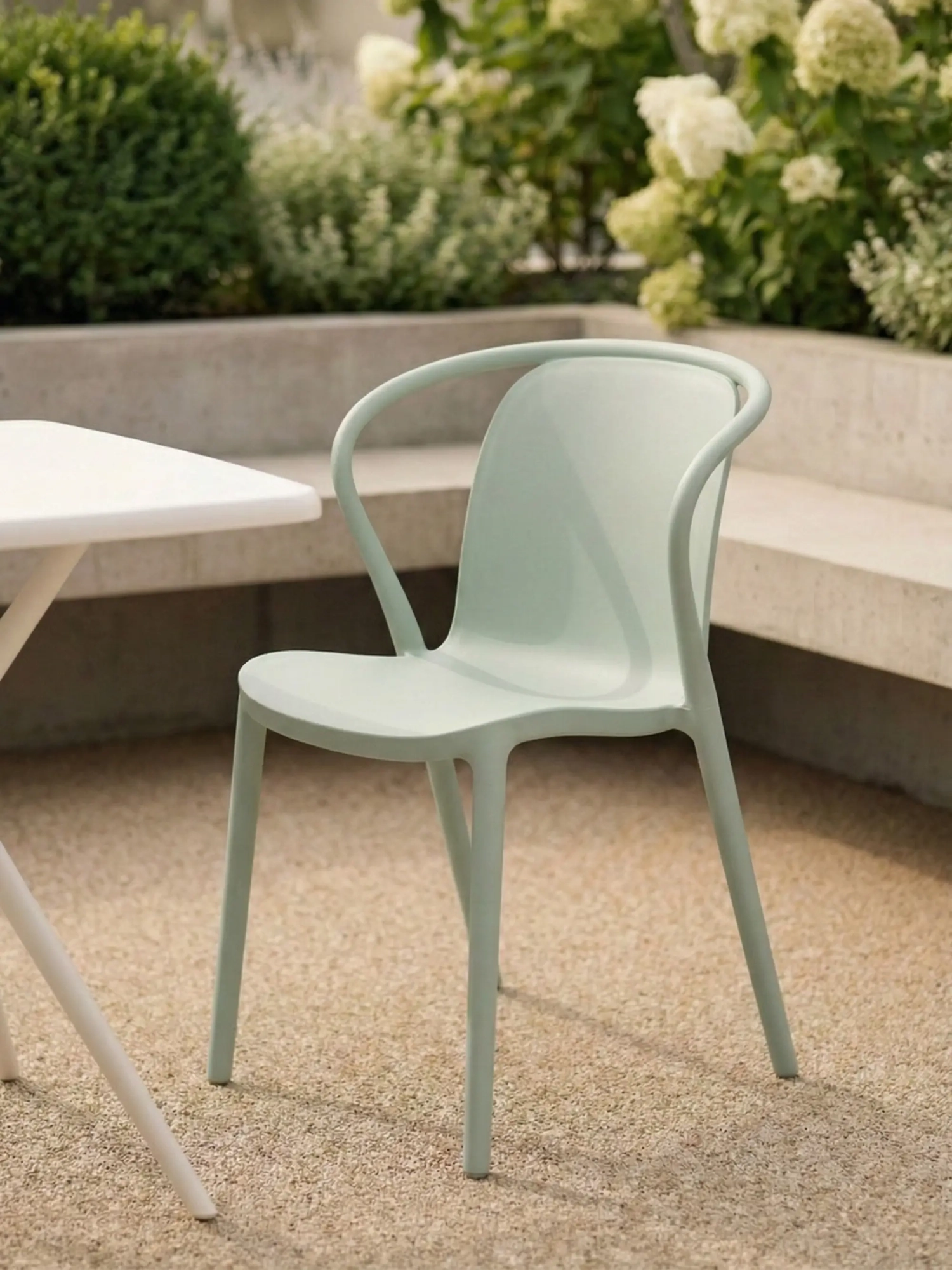 Sedia da pranzo impilabile adatta al giardino - Pierre FurnMod - 16