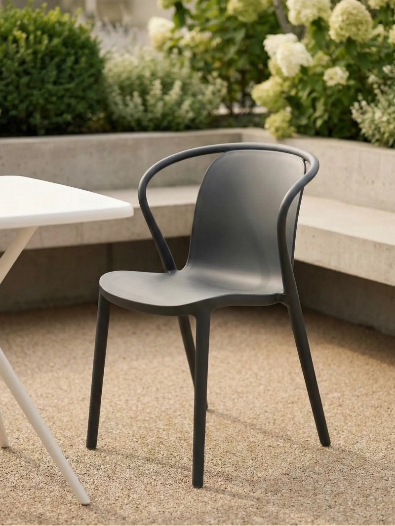Silla de comedor apilable apta para jardín - Pierre FurnMod - 29