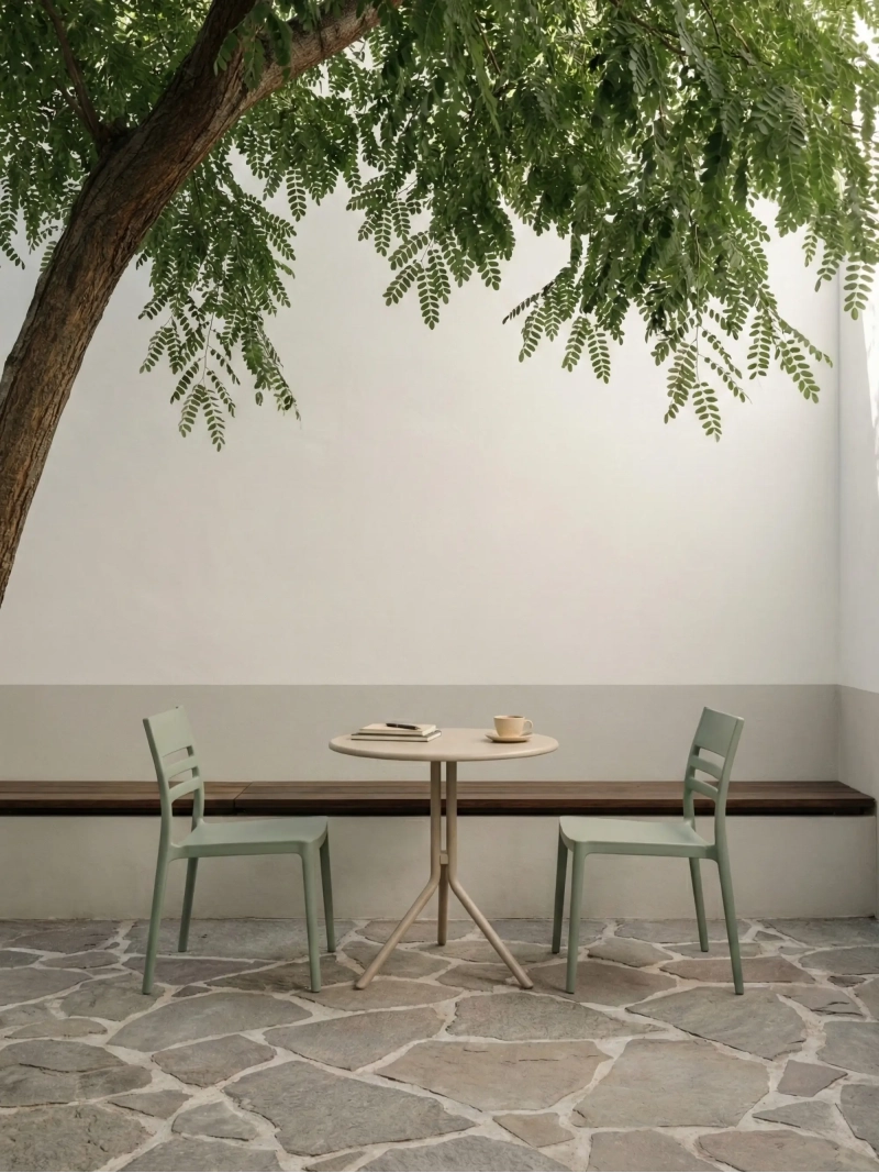 Chaise de salle à manger empilable - Creta FurnMod - 23