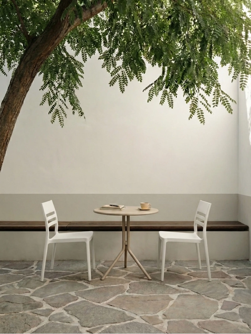 Chaise de salle à manger empilable - Creta FurnMod - 15