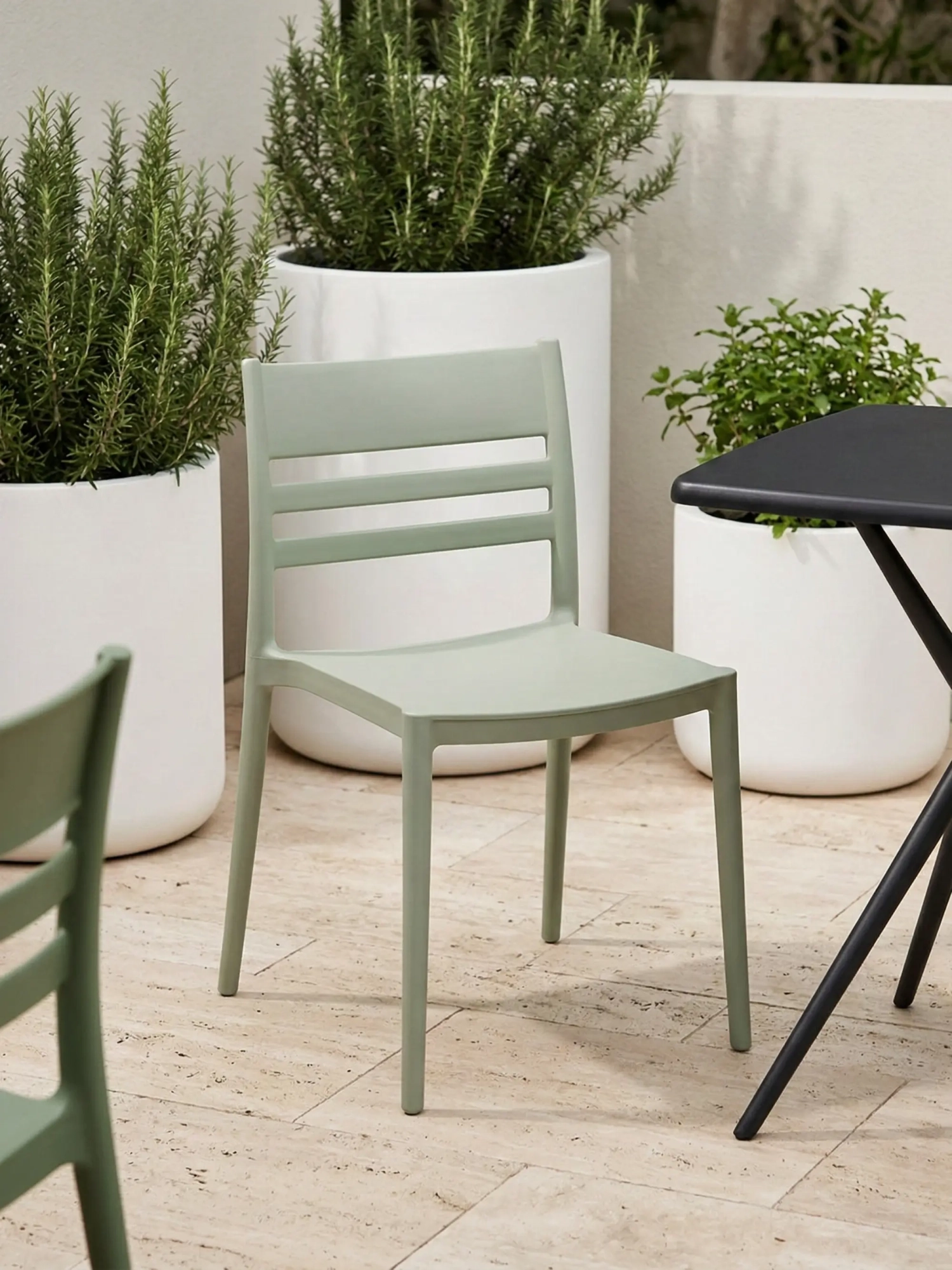 Chaise de salle à manger empilable - Creta FurnMod - 23