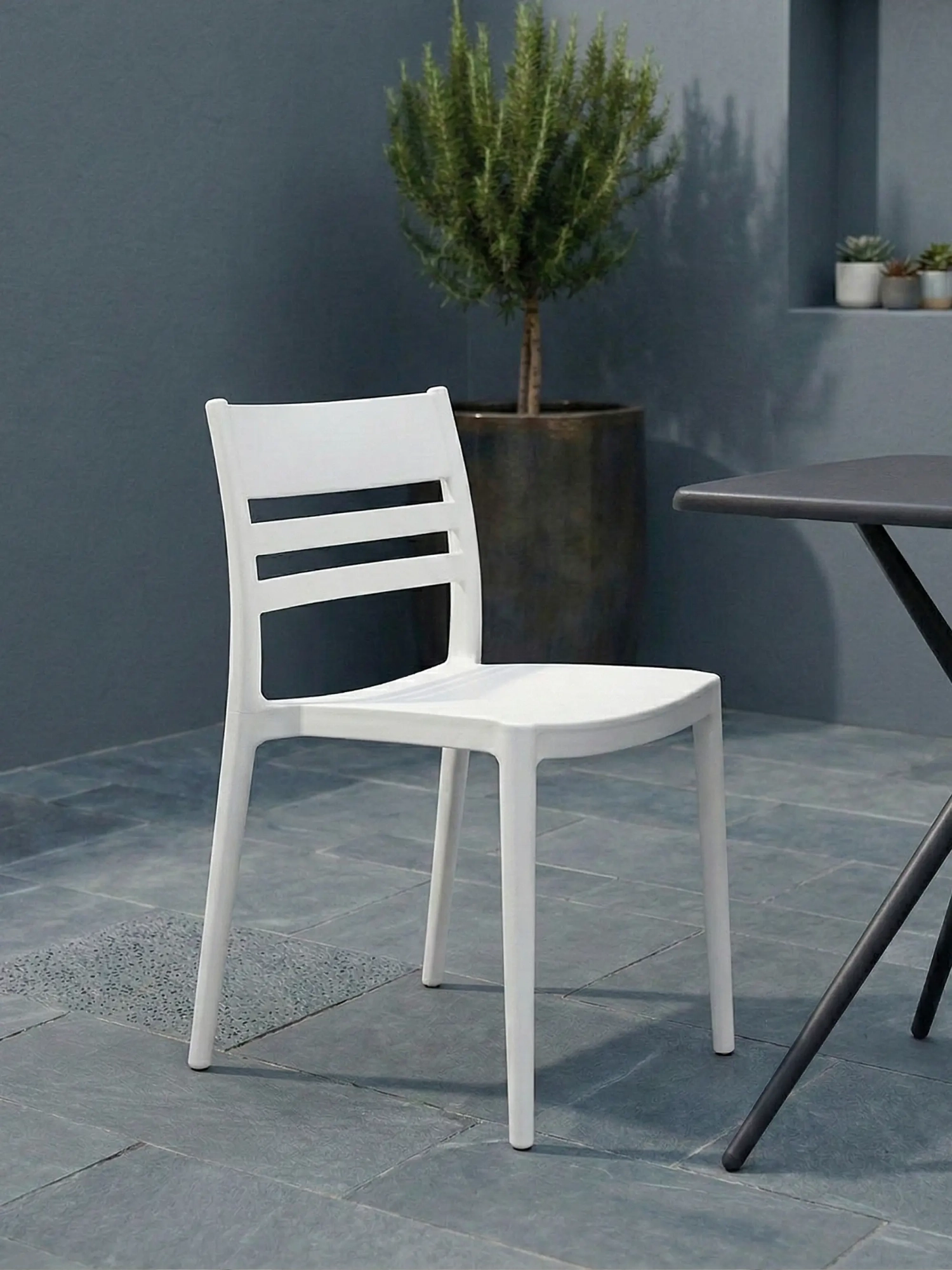 Chaise de salle à manger empilable - Creta FurnMod - 12
