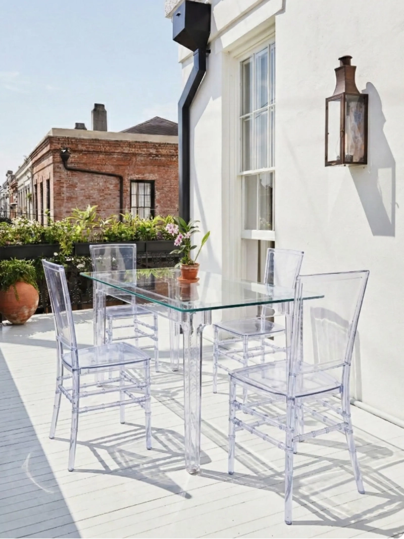 Transparent polycarbonate design chair - Ghost FurnMod - 4