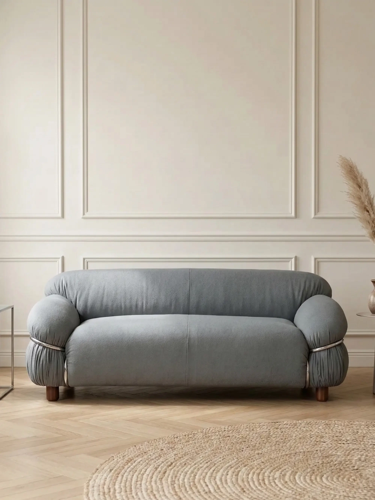 Dwuosobowa sofa tapicerowana tkaniną Sherpa - Olympia FurnMod - 1