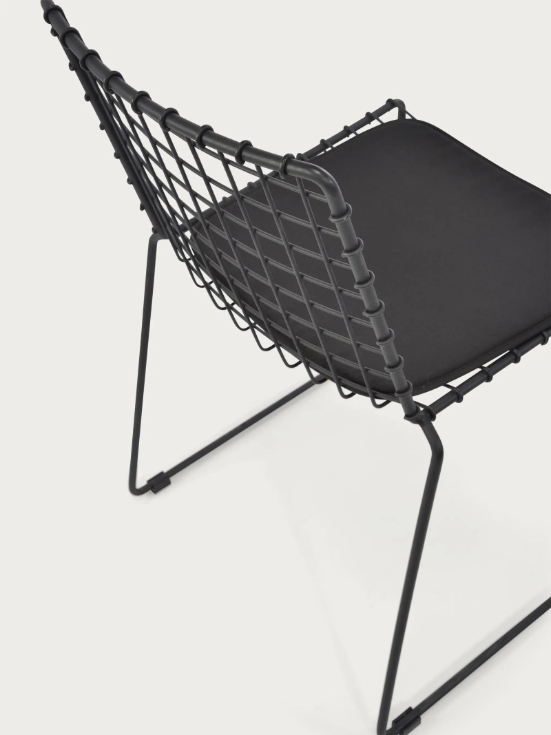 Indoor and outdoor industrial steel dining chair - Phuket FurnMod - 1