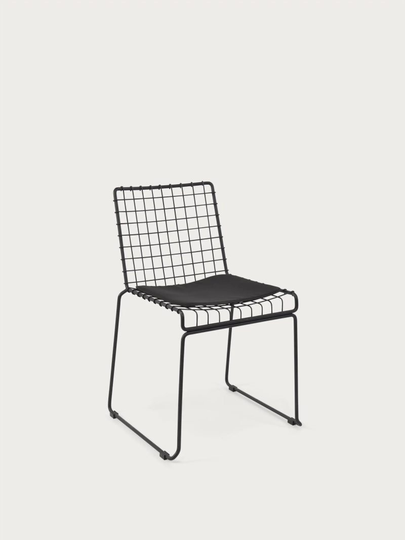 Indoor and outdoor industrial steel dining chair - Phuket FurnMod - 1