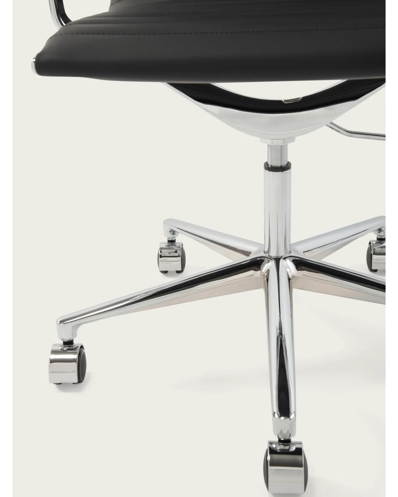 Ergonomischer Bürostuhl Premium Leder Highback - Alu FurnMod - 3