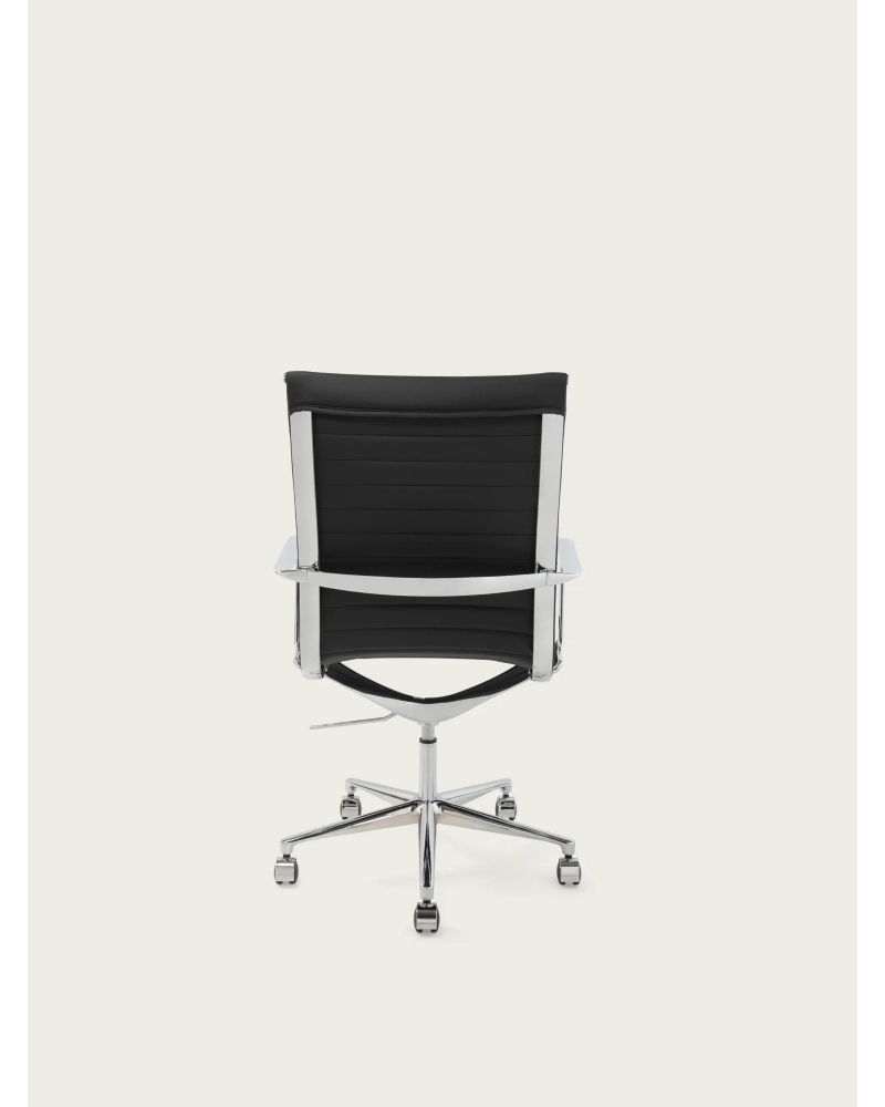 Silla de oficina ejecutiva ergonómica Premium Leather Highback - Alu FurnMod - 8