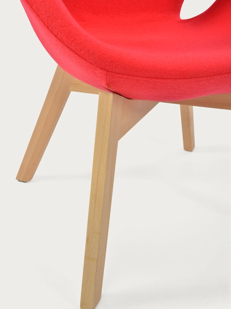 Nordic design Sessel mit Eschenholzgestell - Swart FurnMod - 1