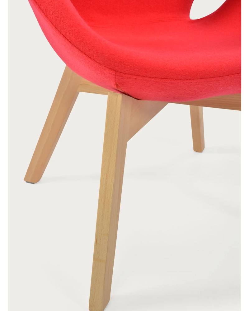 Nordic design Sessel mit Eschenholzgestell - Swart FurnMod - 4