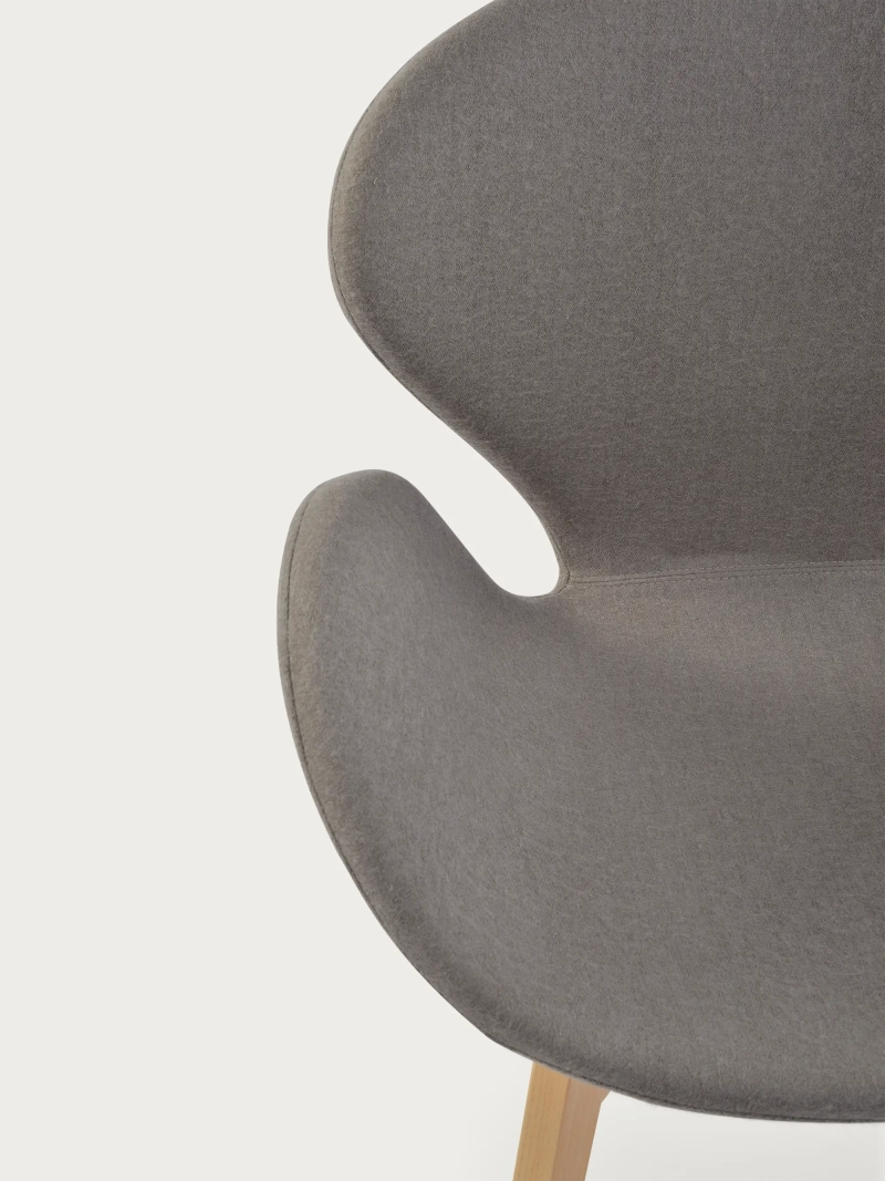 Nordic design karosszék kőrisfa alappal - Swart FurnMod - 20