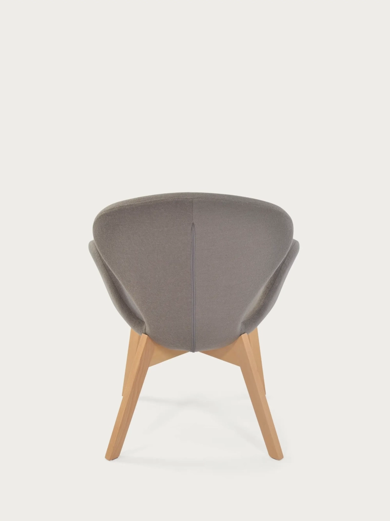 Nordic sillón de diseño con base de madera de fresno - Swart FurnMod - 20