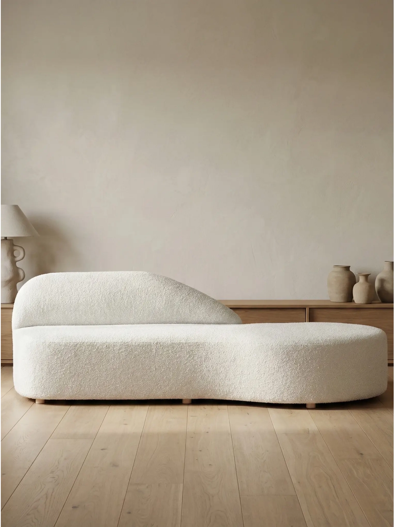 Sofá de diseño en tejido bouclé - Mozart FurnMod - 1