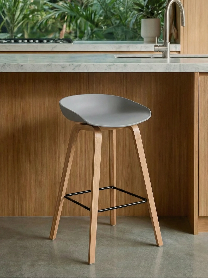 Daxer 75 cm Nordic Barski stolček | Stil in masivni les | FurnMod