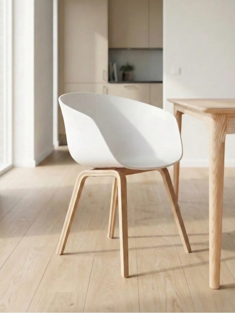 Daxer Nordic Silla de comedor | Confort y madera maciza de haya