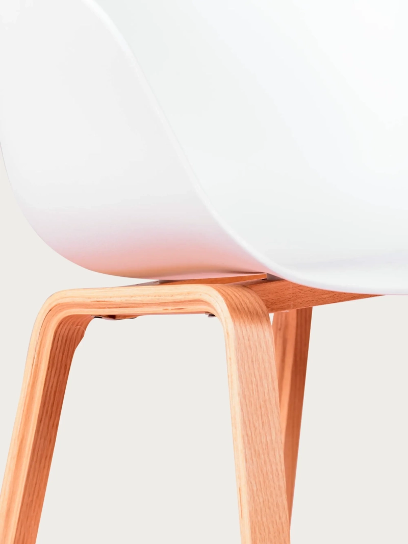 Daxer Nordic Silla de comedor | Confort y madera maciza de haya