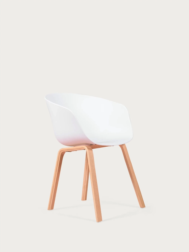 Daxer Nordic Silla de comedor | Confort y madera maciza de haya