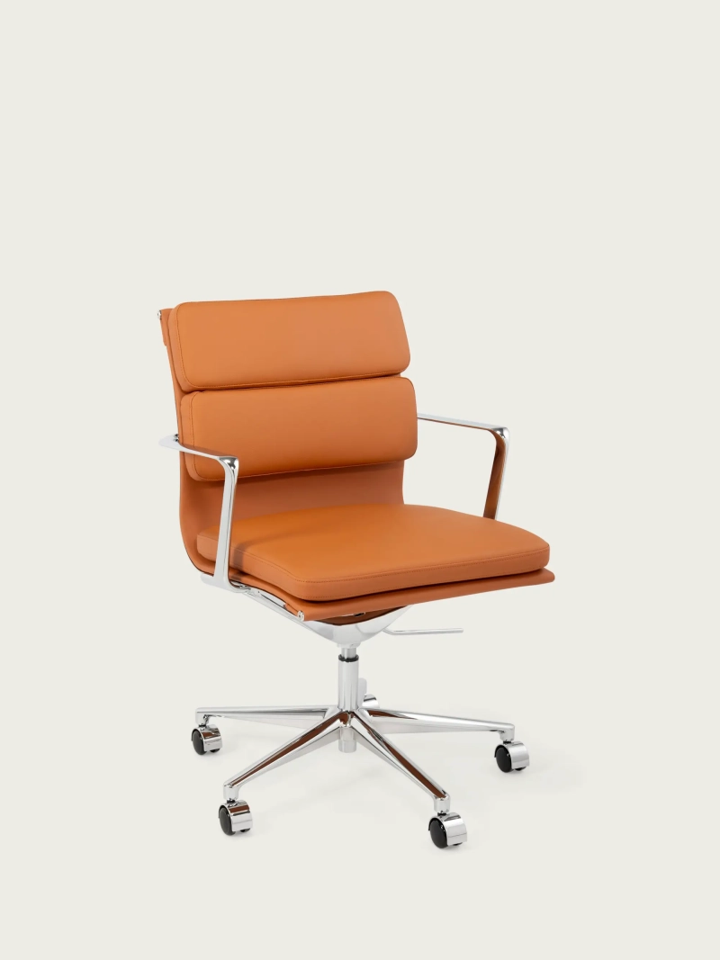 Silla de escritorio premium Task | Piel italiana y diseño ergonómico