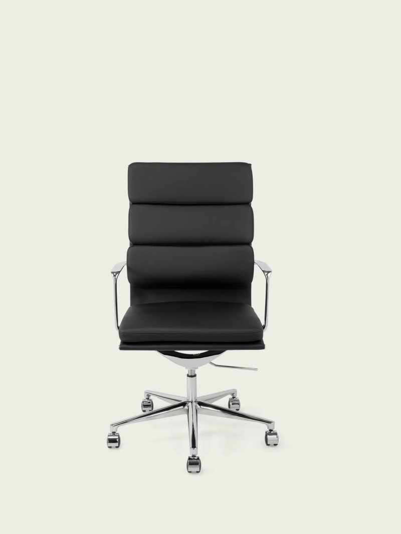 Silla de escritorio Task respaldo alto | Piel italiana y diseño ergonómico