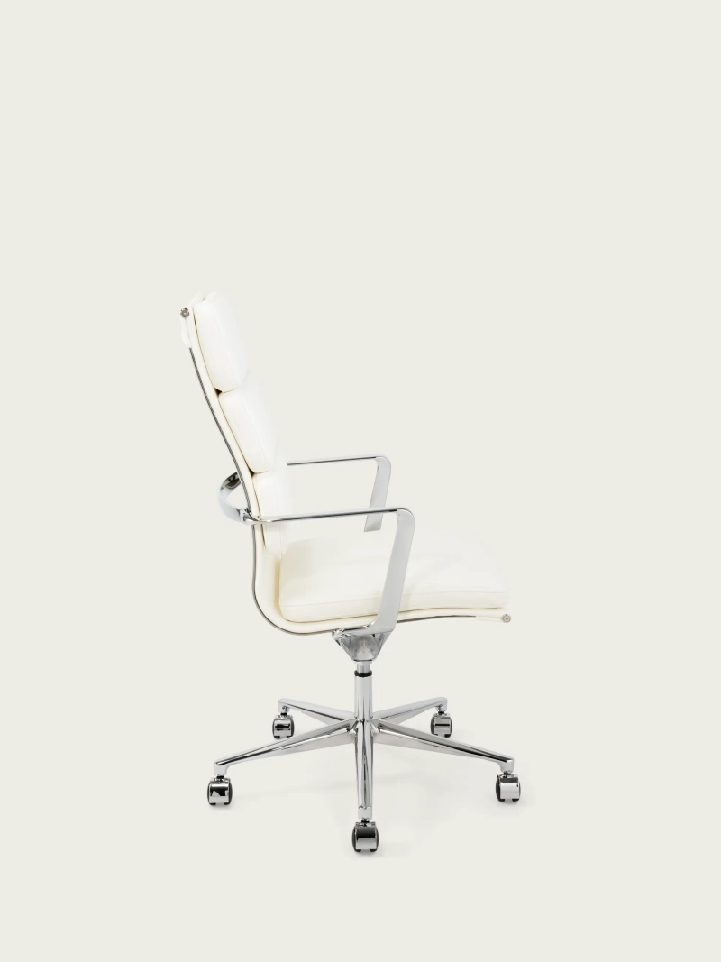 Silla de escritorio Task respaldo alto | Piel italiana y diseño ergonómico