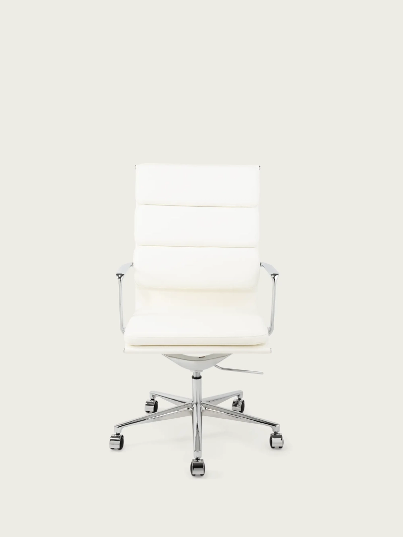 Silla de escritorio Task respaldo alto | Piel italiana y diseño ergonómico
