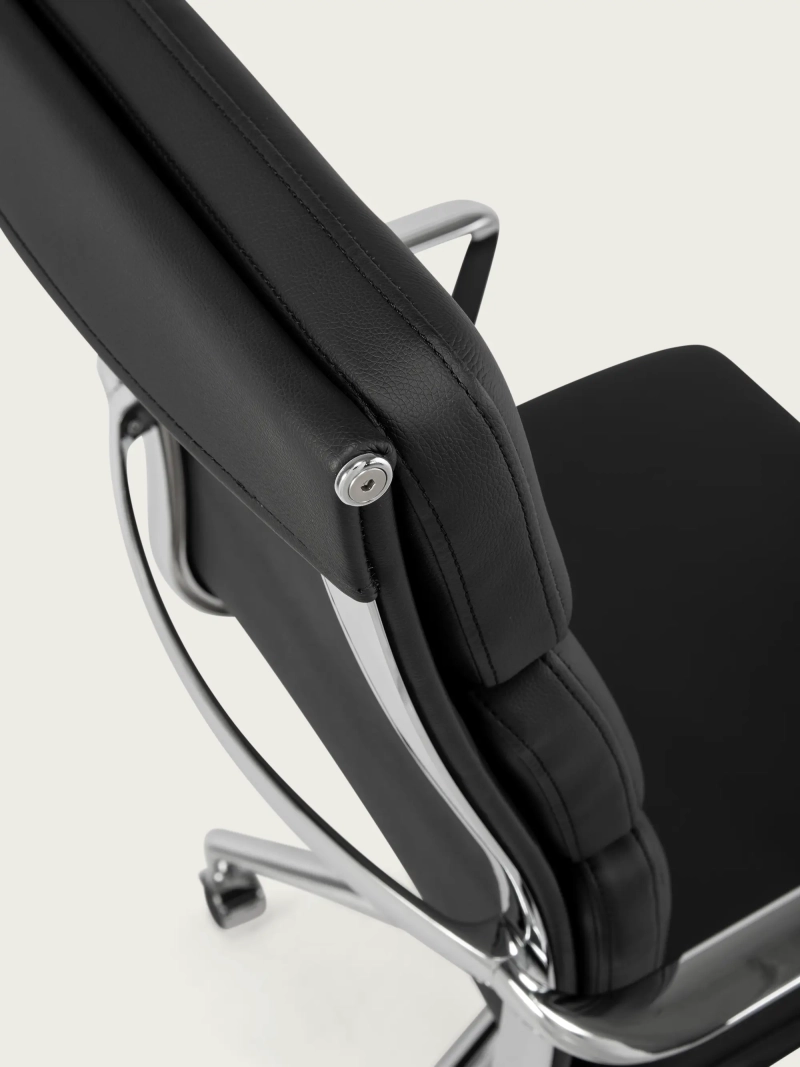 Silla de escritorio Task respaldo alto | Piel italiana y diseño ergonómico