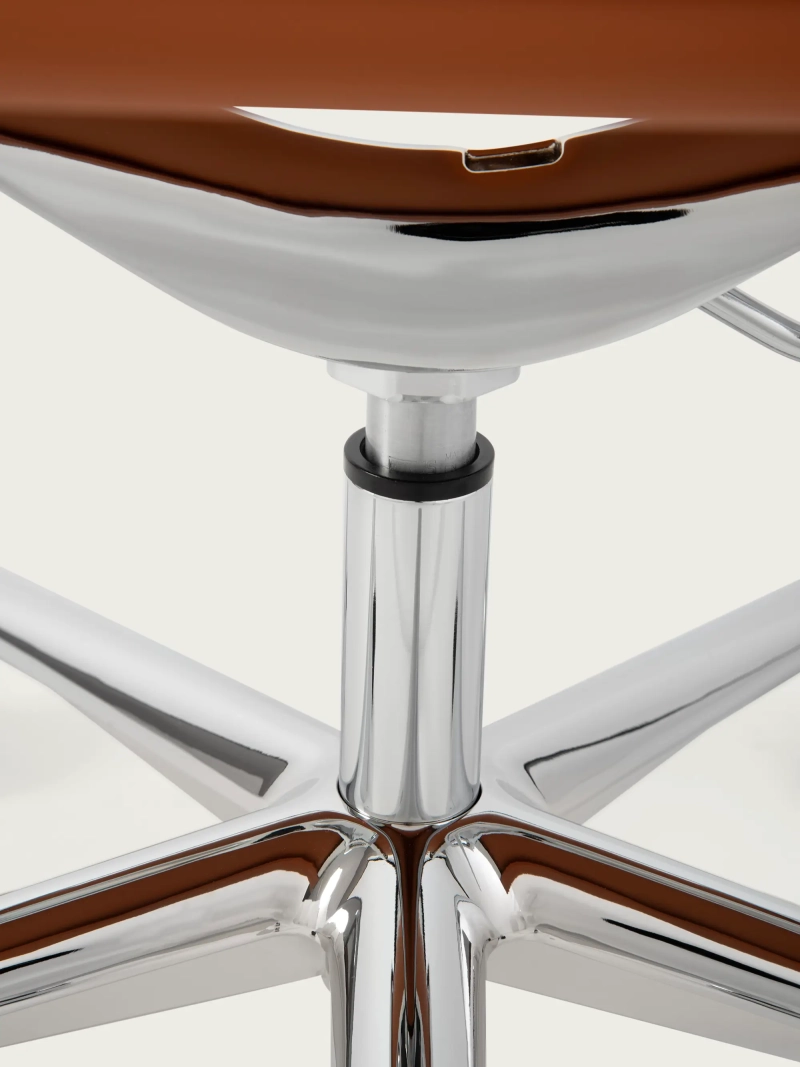 Kancelářská židle Alu S s vysokým opěrákem v ekokůži a kolečky :: Kancelářská židle Alu S FurnMod