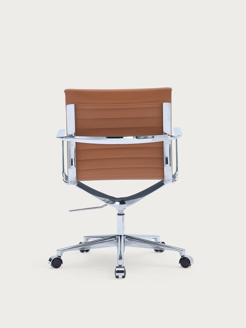 Scaun de birou executiv din piele Premium cu spătar redus - Task FurnMod - 17
