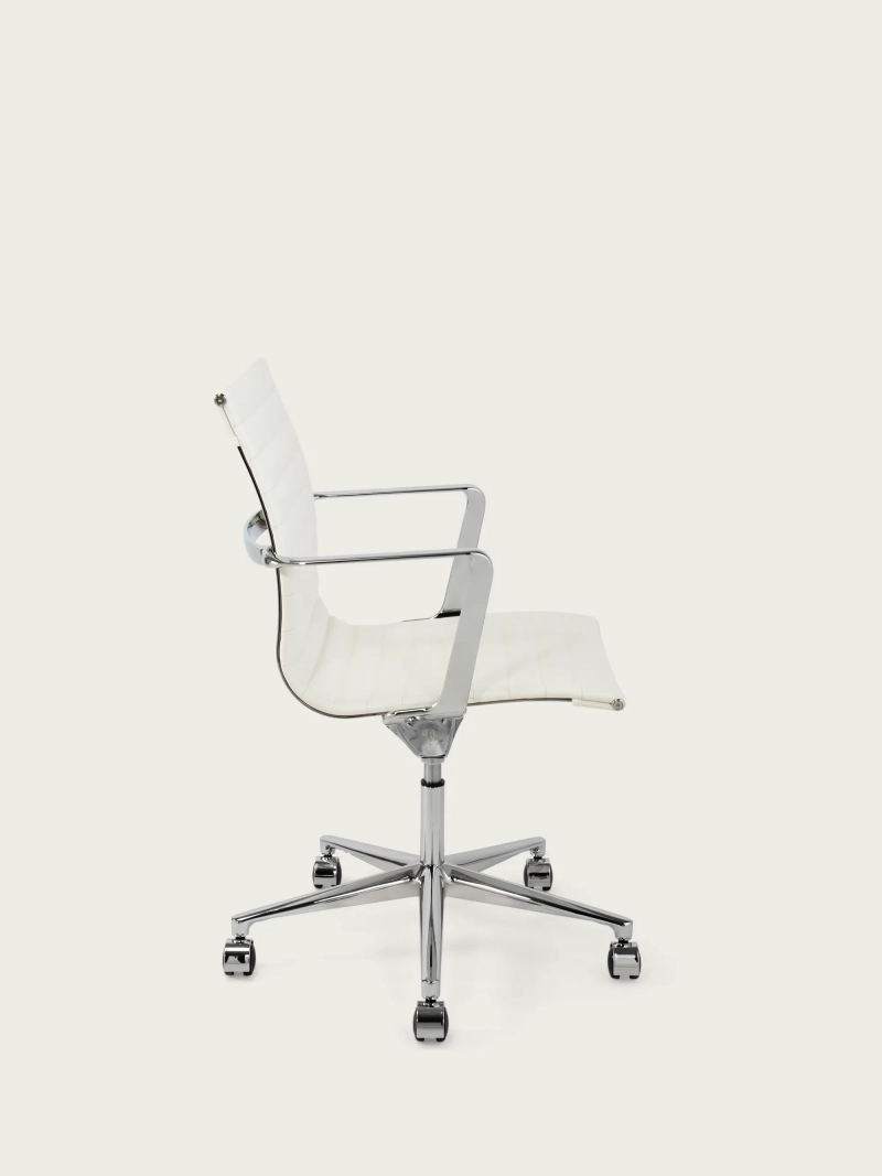 Scaun de birou executiv din piele Premium cu spătar redus - Task FurnMod - 25