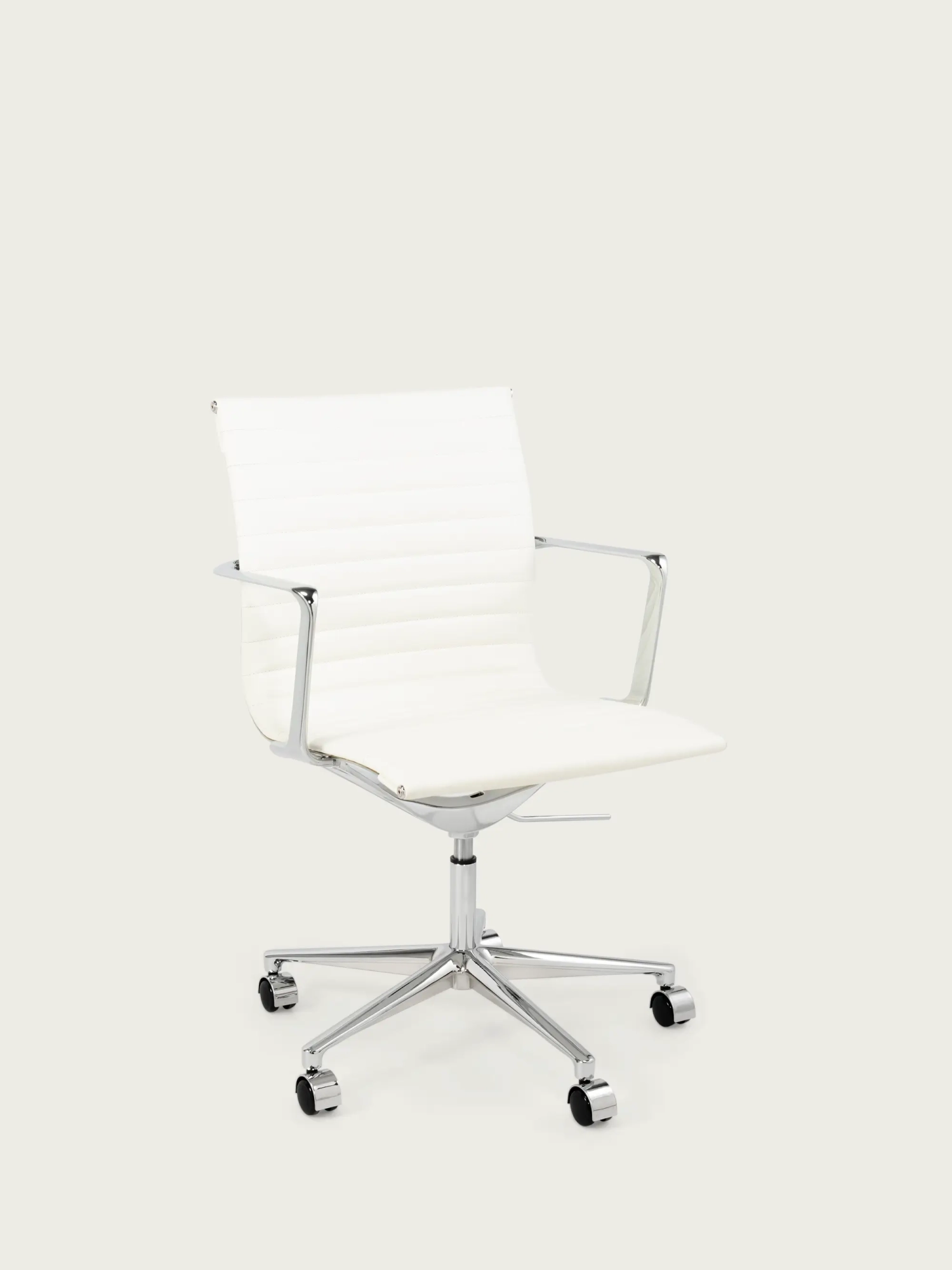 Scaun de birou executiv din piele Premium cu spătar redus - Task FurnMod - 20