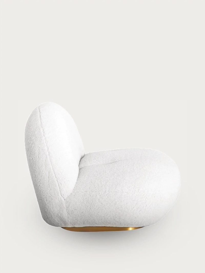 Ibiza designerlænestol i bomuld, drejelig og komfortabel