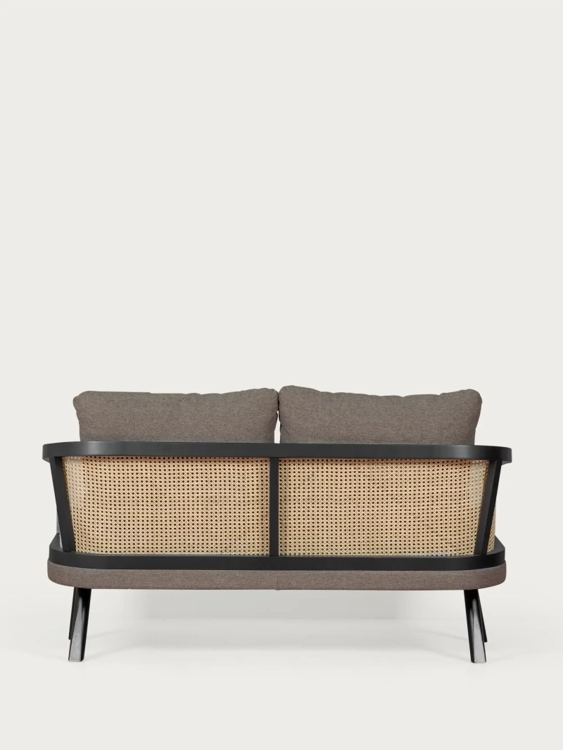 Sofá clásico en ratán natural con estructura de madera - Leeds FurnMod - 1