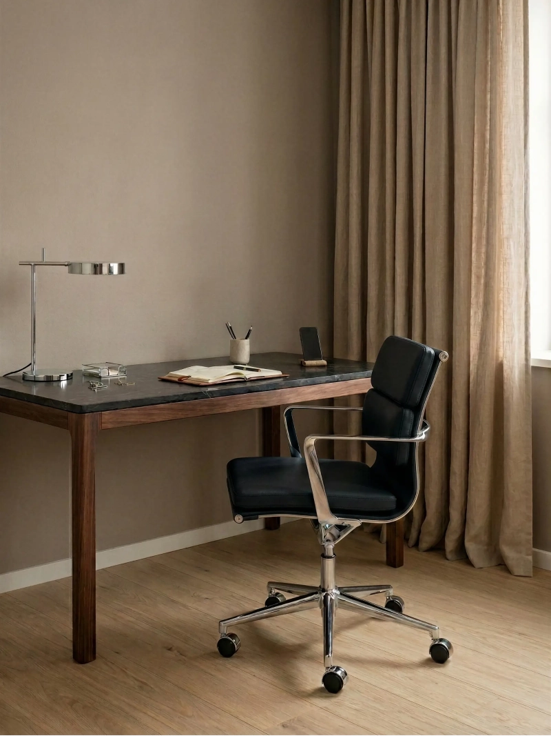 Task premium skrivbordsstol - italienskt läder och ergonomisk design