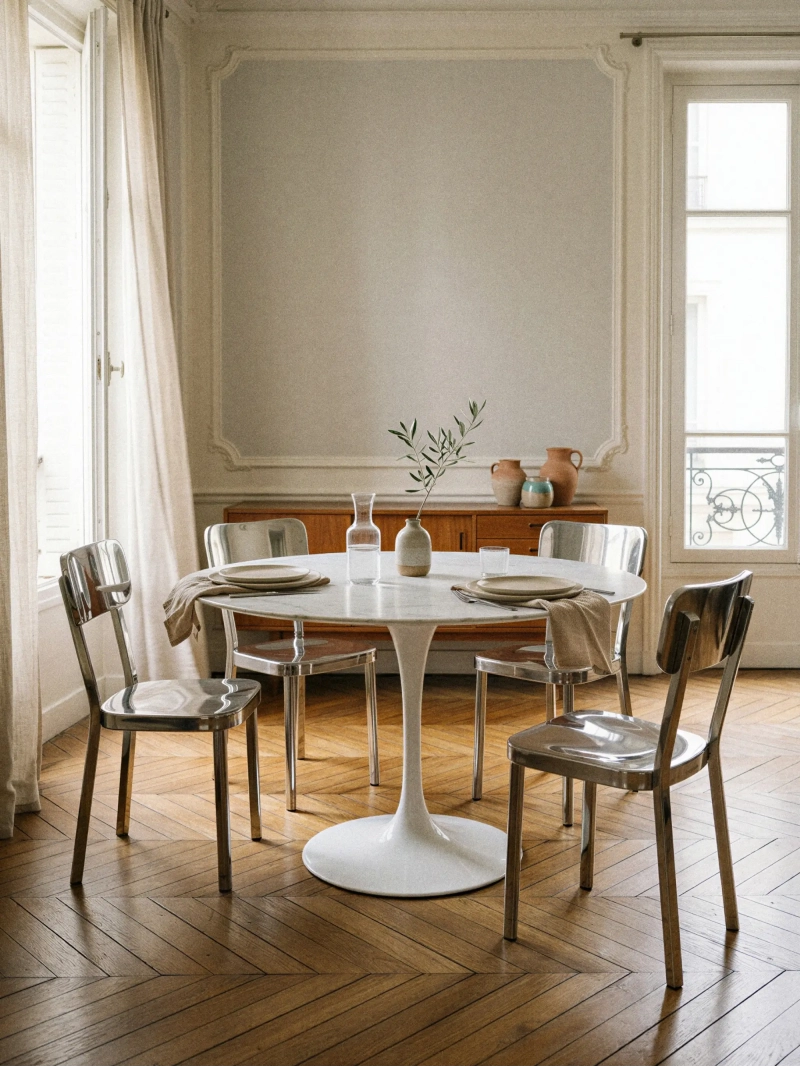 Delawere chair in chrome-plated stainless steel :: Delawere chair in chrome-plated stainless steel :: Delawere chair in stainles